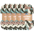 JubileeYarn Fun Finger Loops Yarn - 100g/Skein Jumbo Polyester - 5 Skeins - color: 114