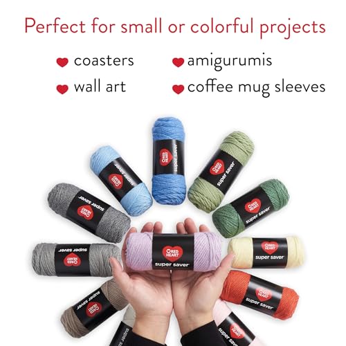 Red Heart Super Craft Kit Pastels, Yarn for Crocheting and Knitting - style: Super Craft Kit Pastels