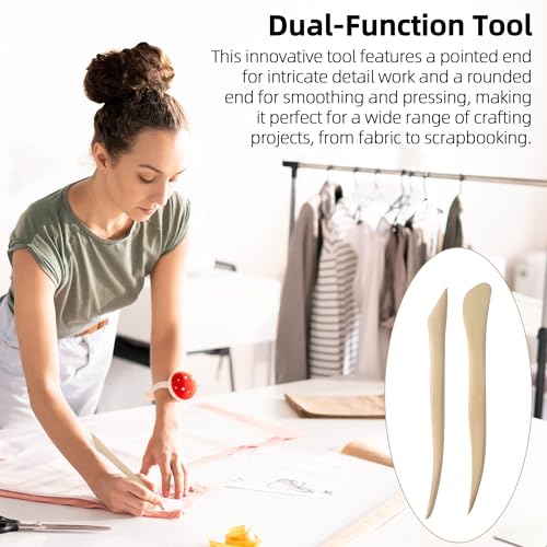 (2-Pack) Calvana Point Turner, Sewing Seam Marker, Crease Maker for Quilting, Compatible with Clover Point 2 Point Turner