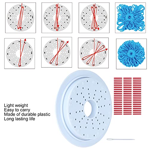 Flower Knitting Loom Kit, Round Knitting Looms Kit Flower Knitting Loom Maker Flower Maker Weaver Tool Set Circular Knitting Loom for DIY Wool Yarn Knitting Craft
