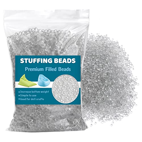 400g/14.1oz Poly Pellets, Weighted Beads, Stuffing for Stuffed Animals | Weighted Beads for Stuffed Animals, Weighted Stuffing Bead for Halloween Christmas Craft DIY Decor - size: 400g