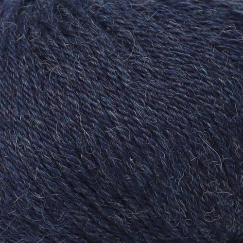 100% Baby Alpaca Yarn 6 Skeins 300g DK Weight Knitting Crochet Blue Jean | Made in Peru with natural warmth and softness featuring 654yd of premium fiber ideal for scarves shawls sweaters and more - color: Blue Jean, size: DK - 6 Skeins