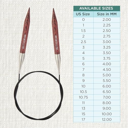 KnitPro Dreamz Fixed Circular Needles 16" (40cm) | US Size 17 (12mm) - size: US 17 (12mm)