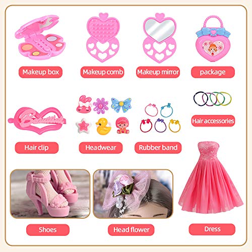 UCanaan BJD Dolls 1/4 SD Smart Doll 18 Inch 18 Ball Jointed Doll DIY Toys with Full Set Clothes Shoes Wig Makeup, Best Gitfs for Girls Christmas Birthday - color: Teresa