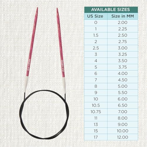 KnitPro Dreamz Fixed Circular Needles 16" (40cm) | US Size 6 (4mm) - size: US 6 (4mm)