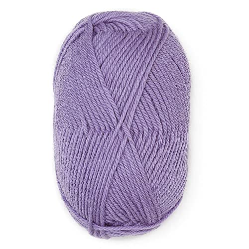 100% Superwash Wool Yarn 3 Skeins 150g DK Weight Knitting Crochet Lavender | Sourced from Peru for breathable warmth and 327yd total length per 150g pack ideal for soft baby garments hats and sweater - color: Lavender