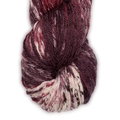 100% Baby Alpaca Yarn Wool 100g Hank DK Weight Hand Dyed Made in Peru - Heavenly Soft and Perfect for Knitting and Crocheting (Royal Plum Velvet, DK Hand Dyed - 100g Hank) - color: Royal Plum Velvet, size: DK Hand Dyed - 100g Hank
