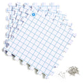 Interlocking Blocking Mats - 4-Pack Blocking Mats for Knitting and Crochet Projects, 12'' W x 12'' L Knitting Blocking Mats with 50 T-Pins