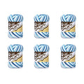 Lily Sugar'N Cream Hippi Yarn - 6 Pack of 57g/2oz - Cotton - 4 Medium (Worsted) - 95 Yards - Knitting/Crochet - color: Hippi, size: 6 Pack, style: Sugar'N Cream