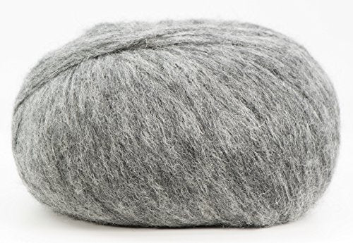 (Set of 3) Baby Alpaca Merino Wool Yarn [426 Yards Total] Medium Grey, #4 Worsted - color: Medium Grey