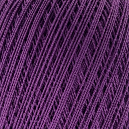 S Sensy Classic Size 10-Mercerized Giza Cotton #0 Lace Yarn Purple 618yds - color: Purple, size: 1 Skein