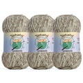 3 Pack of 300g (590yds) Fuzzy Chenille Yarn for Crocheting,Fluffy Amigurumi Crochet Yarn for DIY Craft/Hat/Clothes, Soft Velvet Baby Blanket Yarns（3 Silver Gray） - color: 3 Silver Gray