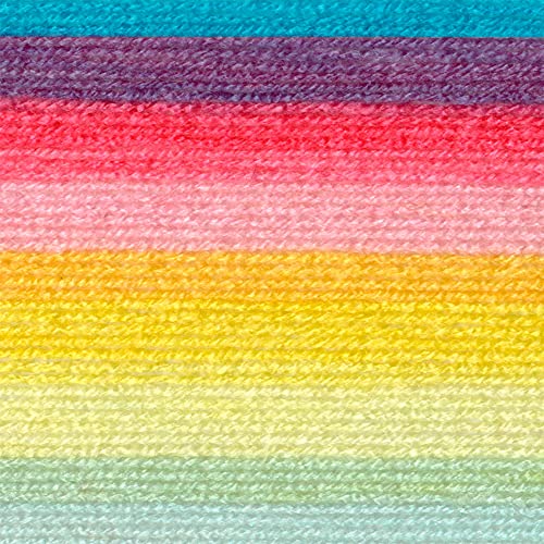 (3 Pack) Lion Brand Yarn Mandala Baby Yarn, Honeydukes | Variegated Light DK 100% Acrylic Knit & Crochet Fiber, Baby Projects, Blankets, Colorful Cloths, Triangle Shawls - color: Honeydukes, size: 3 Pack