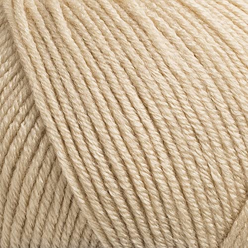 1 Skein YarnArt Adore, Antipilling Yarn, 100% Antipilling Acrlylic, 100 g (3.5 oz), 280 m (306 yd), 3 : Light-DK, Light Beige - 335 - color: Light Beige - 335