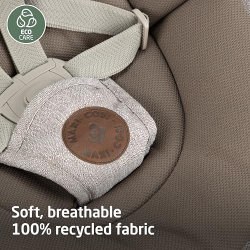 Maxi-Cosi Cassia Smart Baby Swing for Infants, Portable, Foldable Infant Swing with Music, 360 Rotation, 5 Speeds, 12 Melodies, EcoCare Fabric, Auto Motion Sensor, 2 Reclines, Truffle - color: Truffle