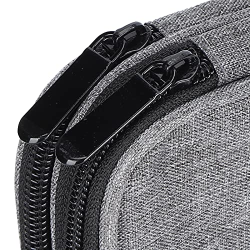 Crochet Hooks Storage Bag 2 Layer 600D Oxford Fabric Knitting Needles Organizer Zipper Flat Open Protective Cover Travel Case Gray
