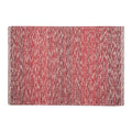 DII Woven Rag Rug Collection Recycled Yarn Variegated Rustic Stripe, 2x3', Barn Red - color: Barn Red