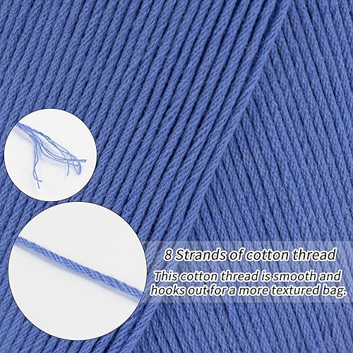 CAMAL Knitting Yarn, Amigurumi Cotton Yarn 1mm x 145 Yards, 8-Ply Cotton Yarns for Knitting, Crocheting Christmas Ornaments, Amigurumi, Doily, Shawlplacemats, Dresses, Hats (Grey Green) - color: Grey Green