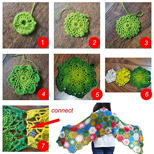 golo Wool Yarn for Hand Knitting Self-Striping Variegated Wool Yarn 6003 - color: 6003, size: 1 pcs
