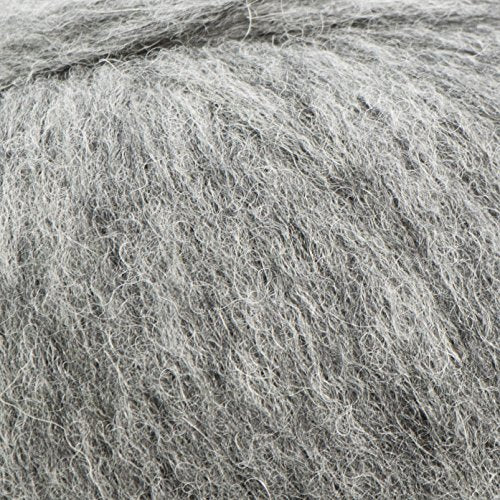 (Set of 3) Baby Alpaca Merino Wool Yarn [426 Yards Total] Medium Grey, #4 Worsted - color: Medium Grey