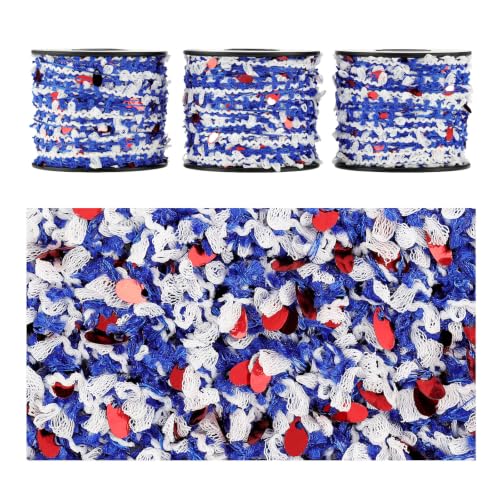 Artisanal Yarn Collection Multifiber Fancy Yarn for Knitting Crocheting Crafts DIY, Set of 3 Rolls(141 Overture of Tricolor) - color: 141 Overture of Tricolor