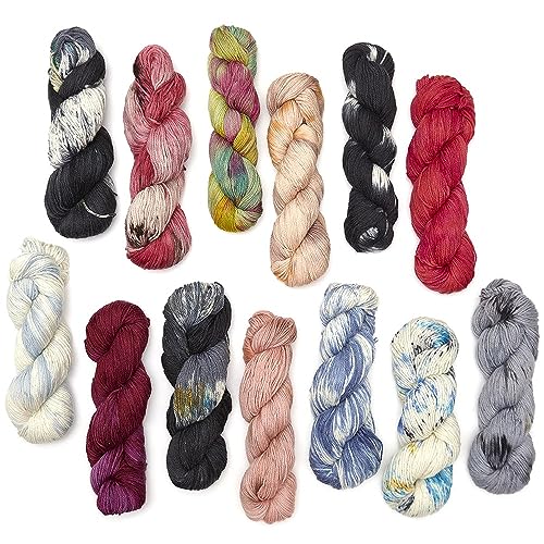 100% Baby Alpaca Yarn Wool 100g Hank DK Weight Hand Dyed Made in Peru - Heavenly Soft and Perfect for Knitting and Crocheting (Tropical Carnival, DK Hand Dyed - 100g Hank) - color: Tropical Carnival, size: DK Hand Dyed - 100g Hank