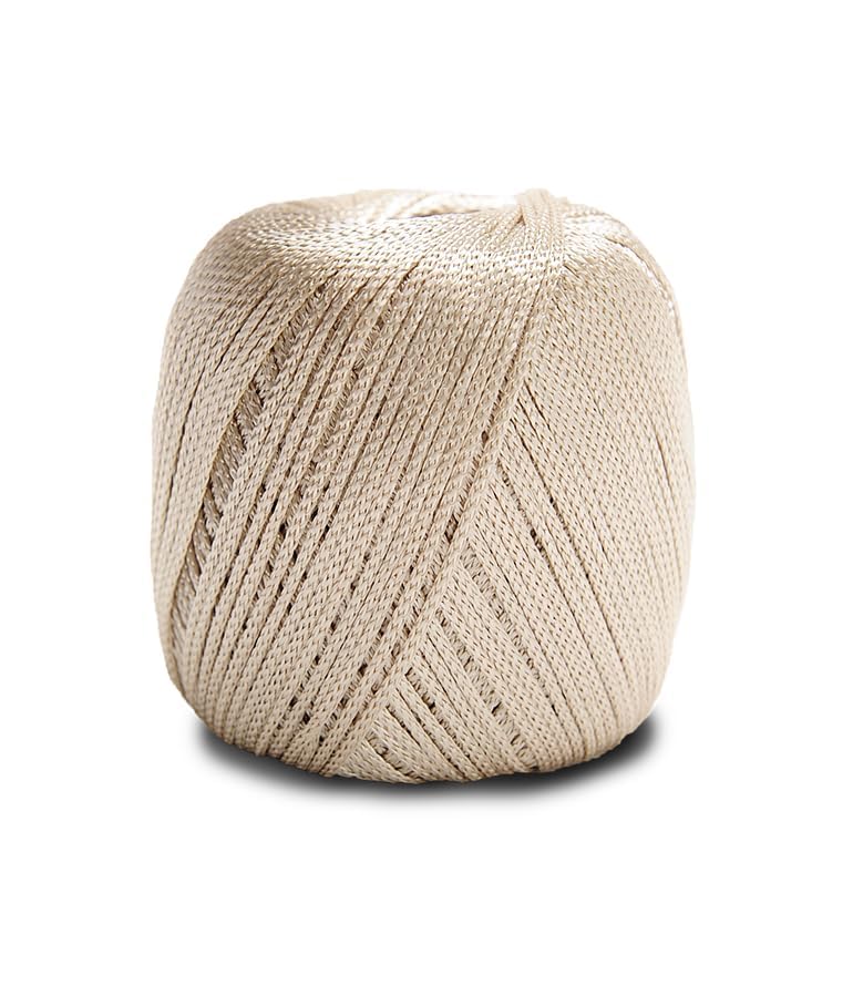 CIRCULO Encanto Yarn 100% Viscose - Luxury & Shine - Light Worsted Weight Yarn - 140 yds, 3.52 oz - Color 7650 - Almond - color: 7650 - Almond, size: Encanto - DK #3