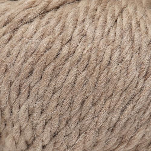 100% Baby Alpaca Yarn 6 Skeins 300g Bulky Weight Knitting Crochet Beige | Made in Peru with natural warmth and softness featuring 324yd of premium fiber ideal for scarves shawls sweaters and more - color: Beige, size: Bulky - 6 Skeins