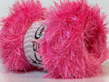 100 Gram Candy Pink Eyelash Yarn Ice Fun Fur 164 Yards