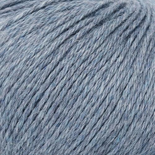 100% Baby Alpaca Yarn 3 Skeins 150g DK Weight Knitting Crochet H. Sky Blue | Made in Peru with natural warmth and softness featuring 327yd of premium fiber ideal for scarves shawls sweaters and more - color: Heather Sky Blue, size: DK