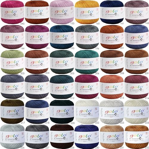 golo Crochet Thread for Hand Knitting Green Yarn 3346 - color: 3346 Green