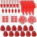 Realspring 148 Pcs Team Spirit Accessories for Sport Events - color: Red