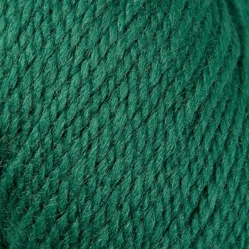 100% Merino Wool Yarn 3-Ply Luxurious and Soft Yarn for Hand Knitting & Crocheting (Christmas Green,1Ball) - color: Christmas Green, size: 1ball