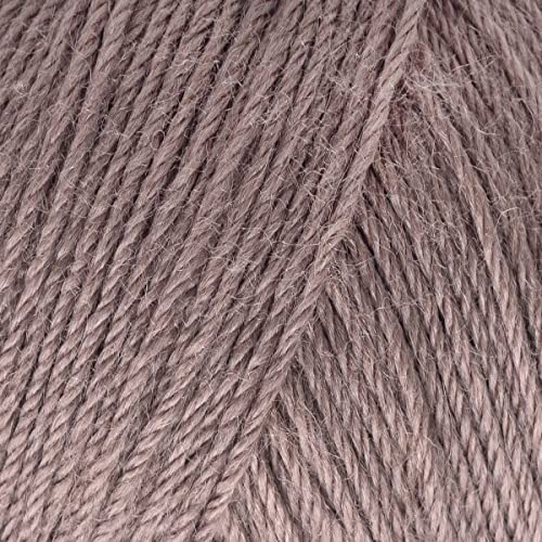 Estako Happy Wool, 40% Merino Wool Fingering Yarn, Milky Brown, 6-Pack | soft, sock weight, 300 g, 1146 yds, baby clothes, sweaters, scarves, hats, 3 mm needles - color: 8035 - Milky Brown, size: 6 Skeins