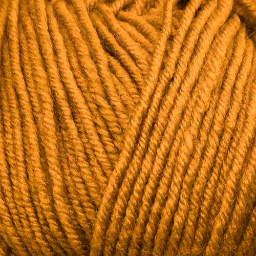 Estako Star-DK Soft Yarn for Crocheting, DK Weight 3, 4-Pack, Dark Yellow | 75% acrylic 25% wool, 4 skeins, 400 g, 1224 yds, amigurumi, granny squares, socks, beanies, mittens, plush toys - color: 32061 - Dark Yellow, size: Pack of Four