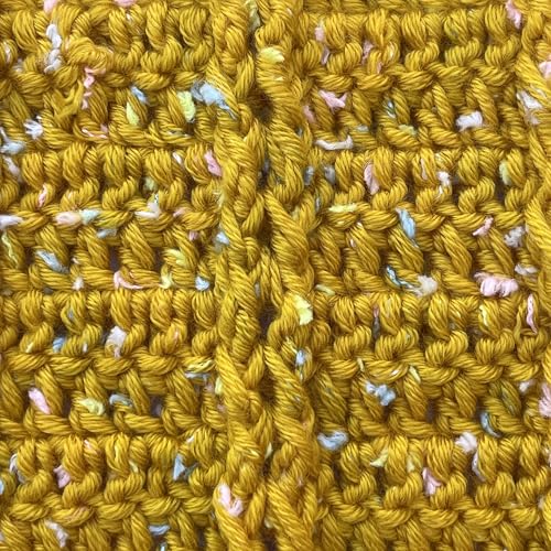 Tweed Twinkles Soft Baby Yarn DK Acrylic, 8-Pack(696Yds/400G) Golden Yellow | Acrylic Baby Blanket Knitting Yarn with Free Patterns - Size 3 DK Light Worsted Weight Yarn for Crocheting with Flecks - color: Golden Yellow, size: Pack of 8