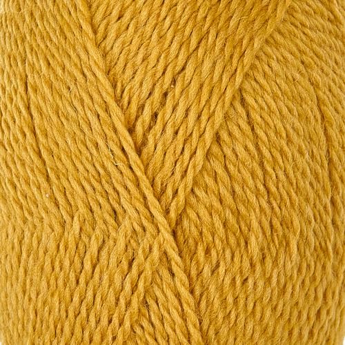 Highland Haven - 100% Highland Wool Yarn Set of 3 Skeins (150 Grams) DK Weight - Sourced Directly from Peru - Heavenly Soft and Perfect for Knitting and Crocheting (DK, Mustard Gold) - color: Mustard Gold, size: DK