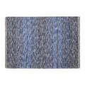 DII Woven Rag Rug Collection Recycled Yarn Variegated Rustic Stripe, 2x3', Nautical Blue - color: Nautical Blue