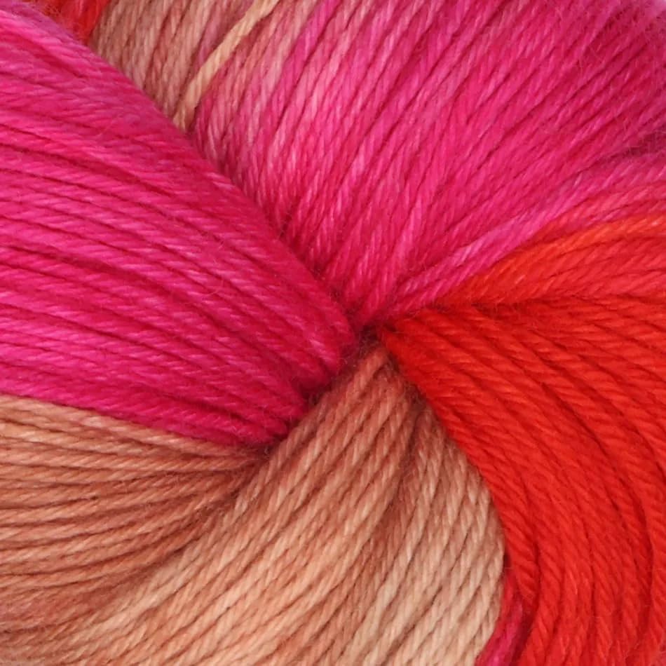 KnitPro Symfonie Fingering Weight Merino Wool Yarn 100g, Rhubarb | 75% Extrafine Merino & 25% Polyamide, 438yds, OEKO-TEX Certified, Superwash, Colorfast, #1 Yarn Skein for Knitting & Crochet - color: Rhubarb