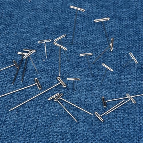 T Pins - 250 Pack Assorted Sizes T-Pins for Blocking Knitting, Wig Pins,Wig Pins for Foam Head,Sewing
