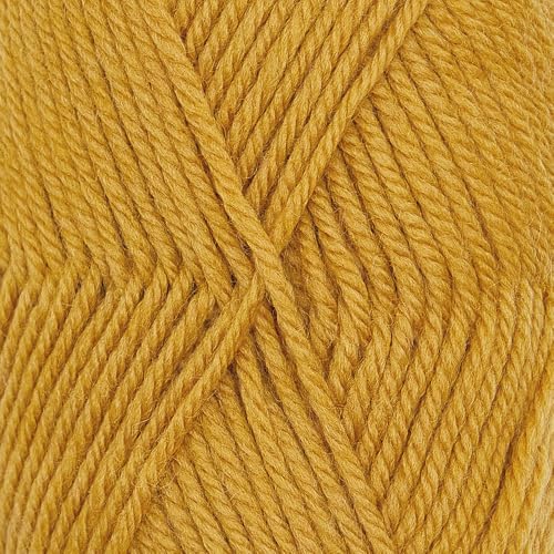 100% Superwash Wool Yarn 6 Skeins 300g DK Weight Knitting Crochet Gold | Sourced from Peru for breathable warmth and 654yd total length per 300g pack ideal for soft baby garments hats and sweaters - color: Gold