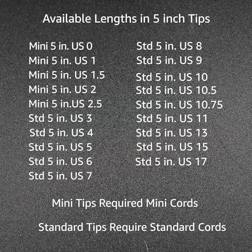 Lykke Flight 5in US 5 (3.75 mm) Interchangeable Knitting Needle Tipss | Requires Standard Cables, Stainless Steel, Semi-Sharp, Short Taper Points, 10 Colorful Stitch Markers - size: US 05 (3.75 mm) 5in.