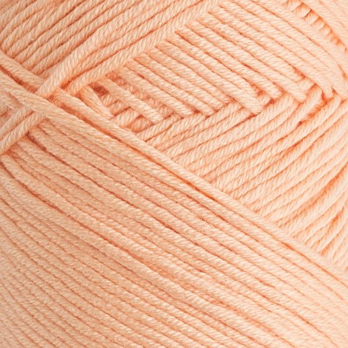 3 Skein La Mia Baby 50% Cotton Total 10.5 Oz Each 3.5 oz (100 g) / 218yd (200m), Medium, Worsted, Super Soft Yarn, Best for Baby and Amigurumi, Pink - L026 - color: Pink - L026