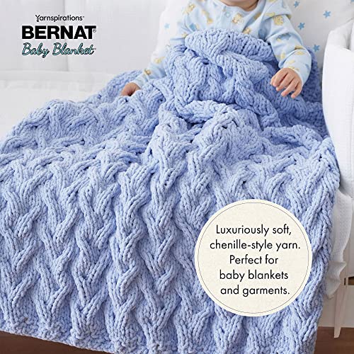 BERNAT BABY BLANKET YARN 300G 10.5 OZ, BUTTON ROSES - color: BUTTON ROSES, size: 1 Pack