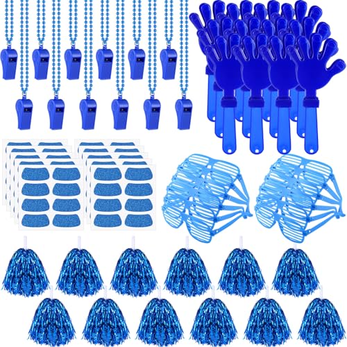 Realspring 148 Pcs Team Spirit Accessories for Sport Events - color: Blue