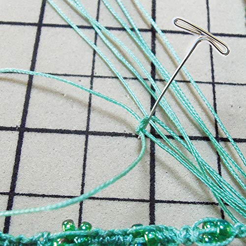 The Beadsmith T-pins, 1.75 inch (45mm), Stainless Steel, 40 pins in a Plastic Box, Ideal for Wigs, Macrame and Sewing, Use for Blocking, Knitting, Modelling and Crafts