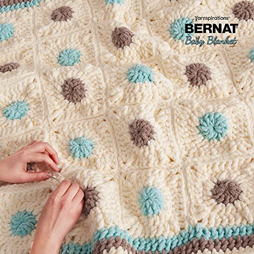 BERNAT BABY BLANKET YARN 300G 10.5 OZ, MOUNTAIN MIST - color: MOUNTAIN MIST, size: 1 Pack