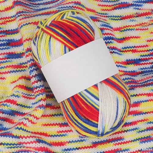 Threads for Knitting Yarn Crochet Yarn Rainbow for Crocheting Knitting Projects(Dazzling Red) - color: Dazzling Red