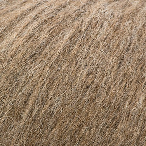 (Set of 3) Baby Alpaca Merino Wool Yarn [426 Yards Total] Heather Brown, #4 Worsted - color: Heather Brown