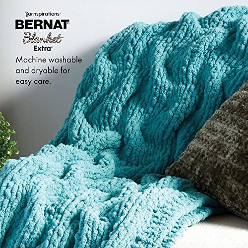 Bernat Blanket Extra Chunky Chenile Acrylic Yarn - (Pack of 2) - color: Silver Steel, size: 2 Pack